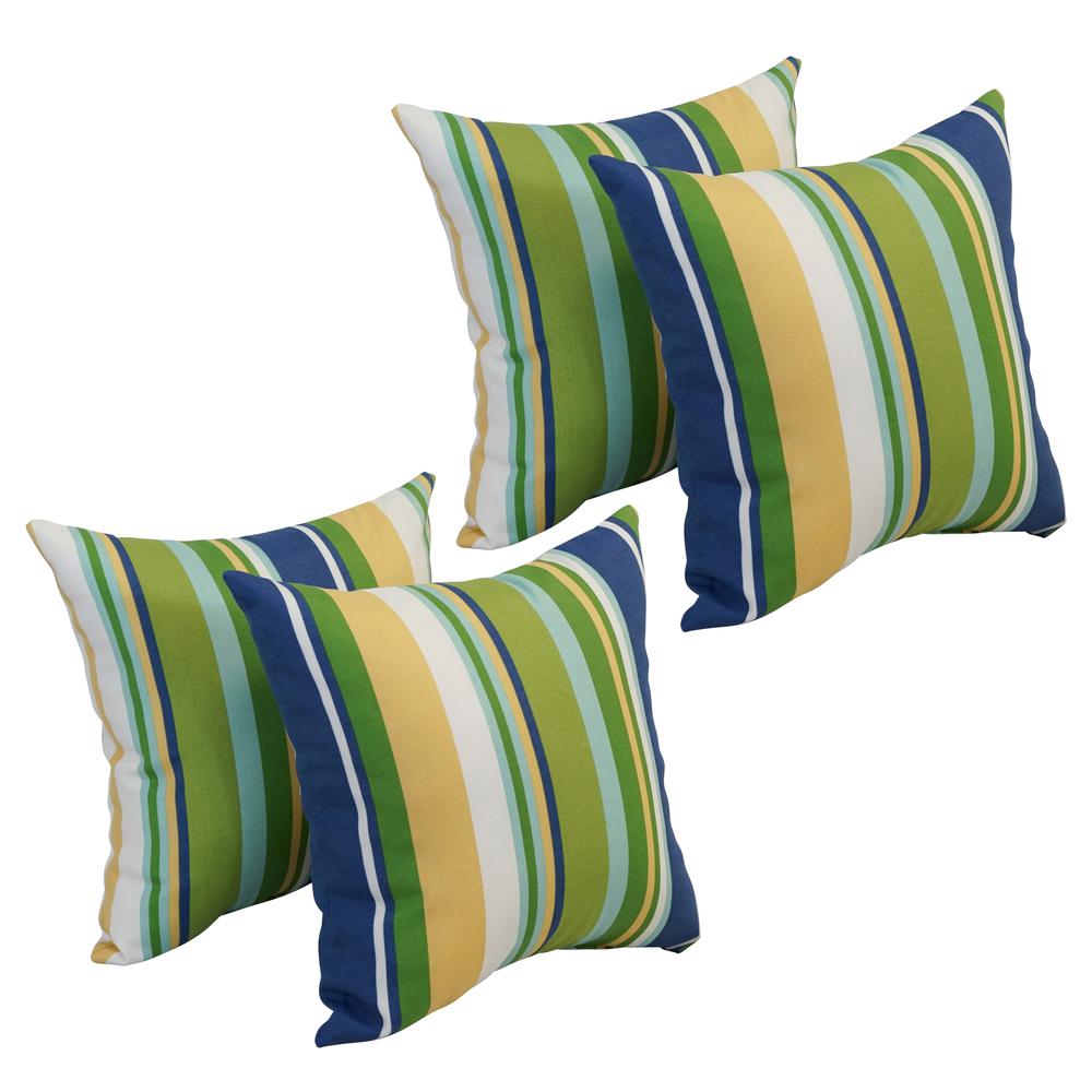 17-inch Square Polyester Outdoor Throw Pillows (Set of 4) 9910-S4-OD-172. Picture 1