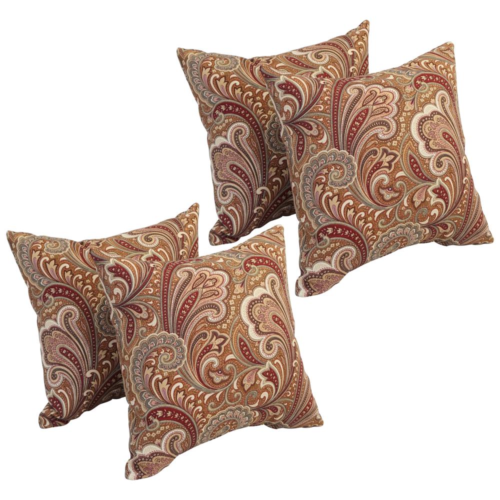 17-inch Square Polyester Outdoor Throw Pillows (Set of 4) 9910-S4-OD-182. Picture 1