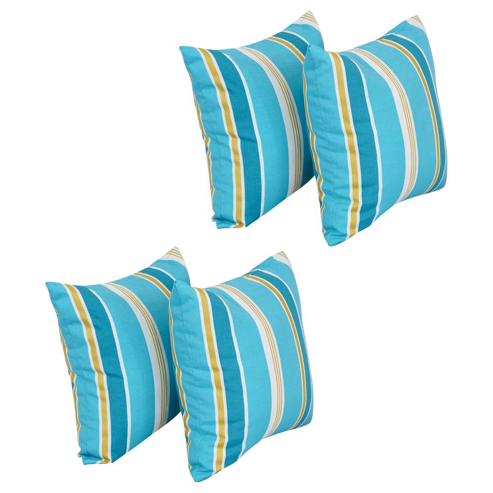 17-inch Square Polyester Outdoor Throw Pillows (Set of 4) 9910-S4-OD-223. Picture 1