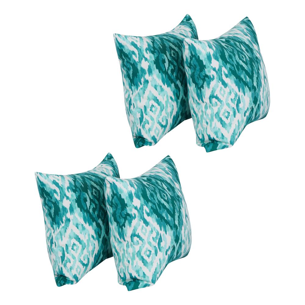 17-inch Square Polyester Outdoor Throw Pillows (Set of 4) 9910-S4-OD-226. Picture 1