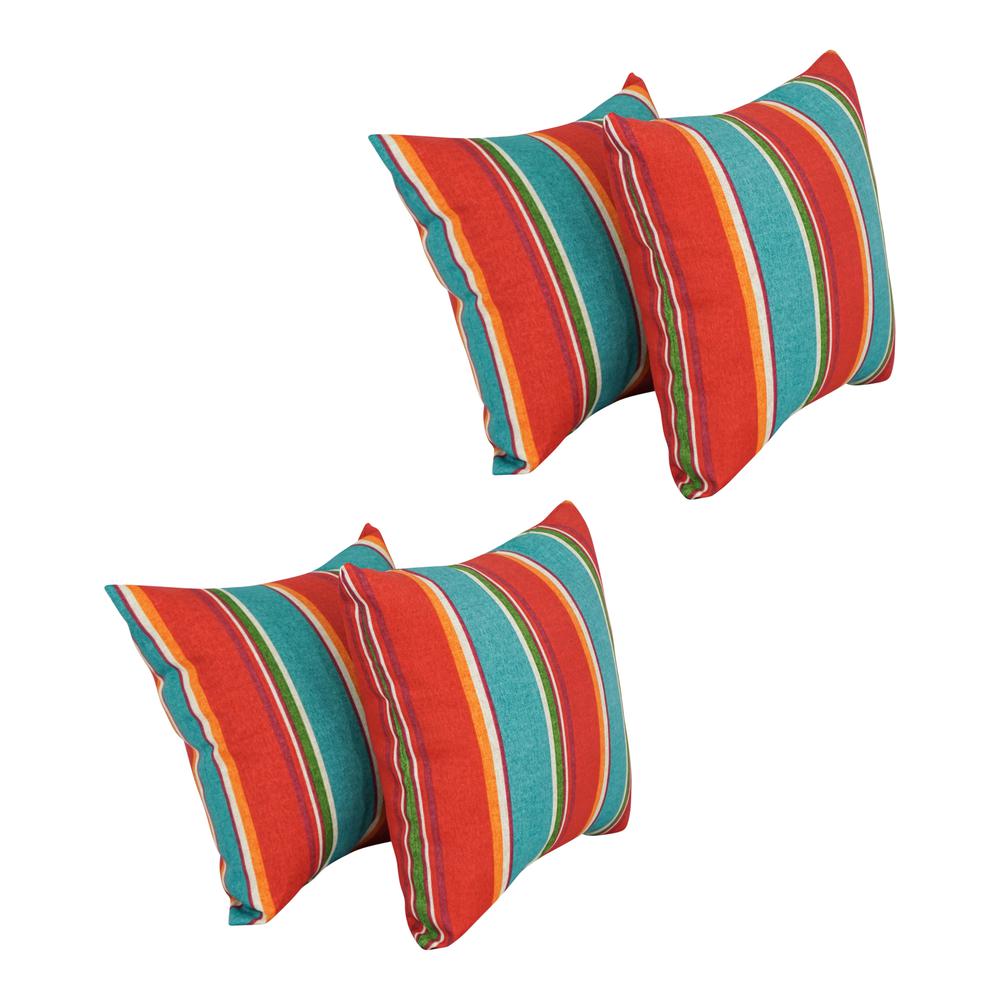 17-inch Square Polyester Outdoor Throw Pillows (Set of 4) 9910-S4-OD-233. Picture 1
