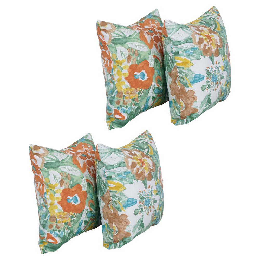17-inch Square Polyester Outdoor Throw Pillows (Set of 4) 9910-S4-OD-234. Picture 1