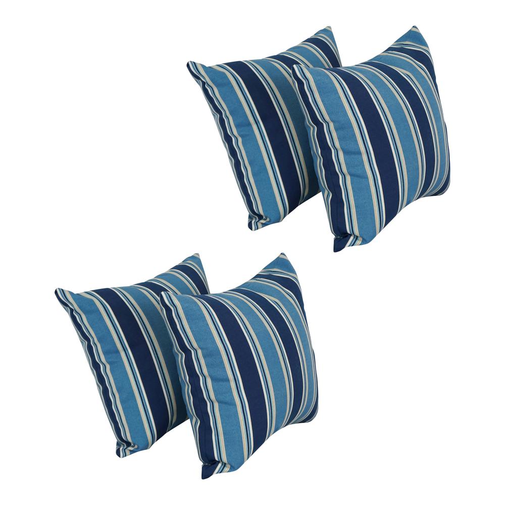 17-inch Square Polyester Outdoor Throw Pillows (Set of 4) 9910-S4-OD-236. Picture 1