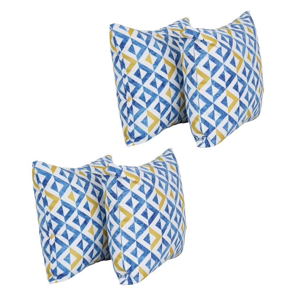 17-inch Square Polyester Outdoor Throw Pillows (Set of 4) 9910-S4-OD-237. Picture 1
