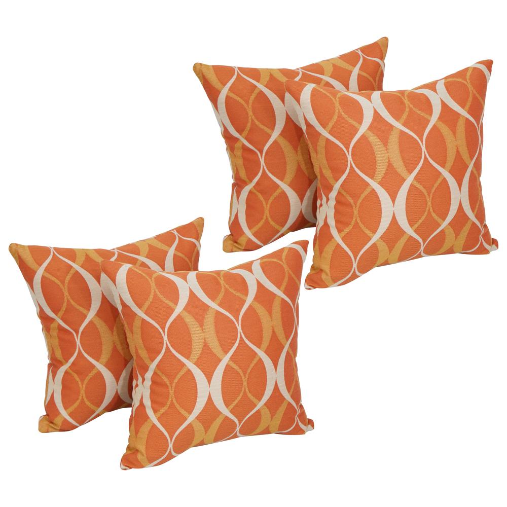 17-inch Square Premium Polyester Outdoor Throw Pillows (Set of 4) 9910-S4-PO-005. Picture 1