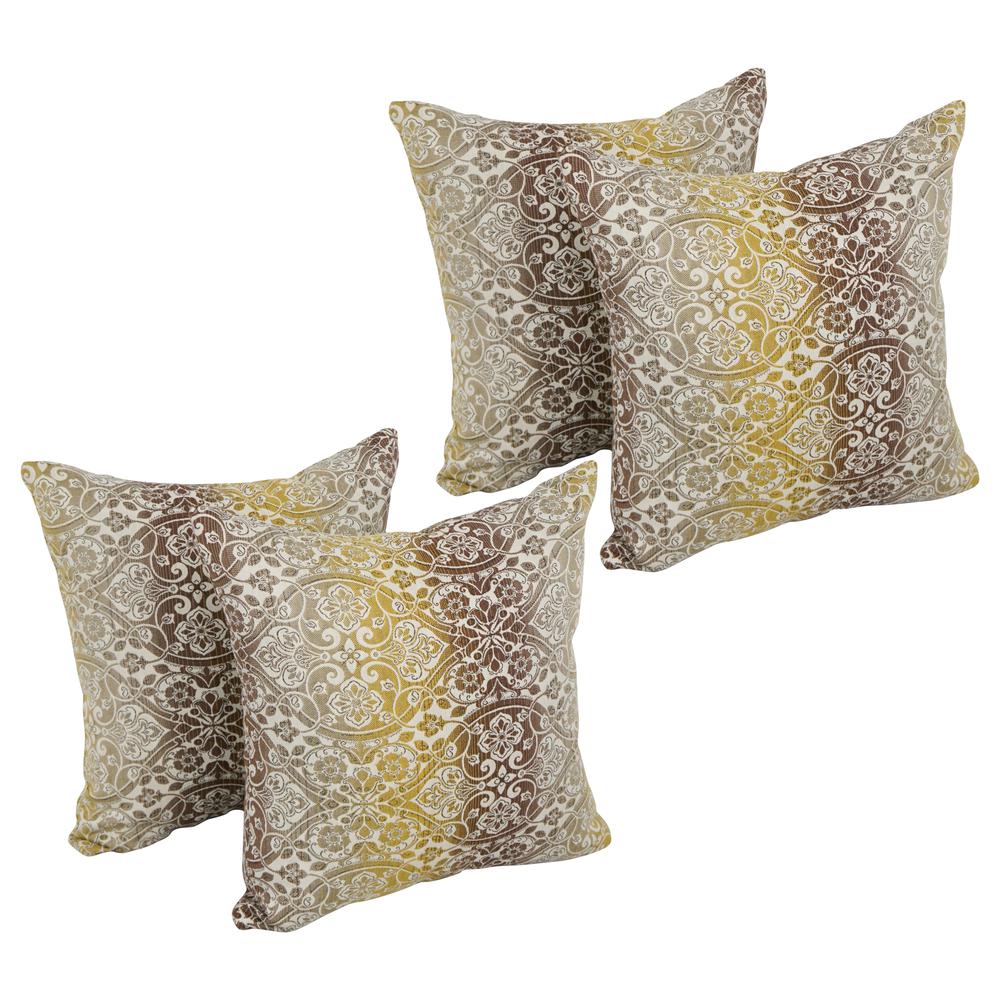 17-inch Square Premium Polyester Outdoor Throw Pillows (Set of 4) 9910-S4-PO-007. Picture 1