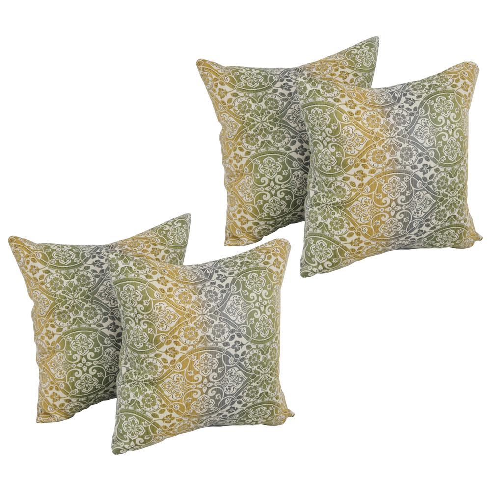 17-inch Square Premium Polyester Outdoor Throw Pillows (Set of 4) 9910-S4-PO-009. Picture 1
