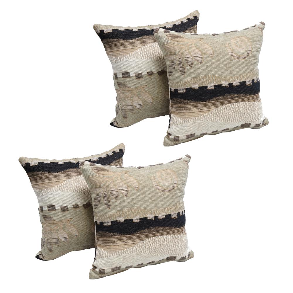 17-inch Tapestry Throw Pillows with Inserts (Set of 4) 9910-S4-ZP-ID-046. Picture 1