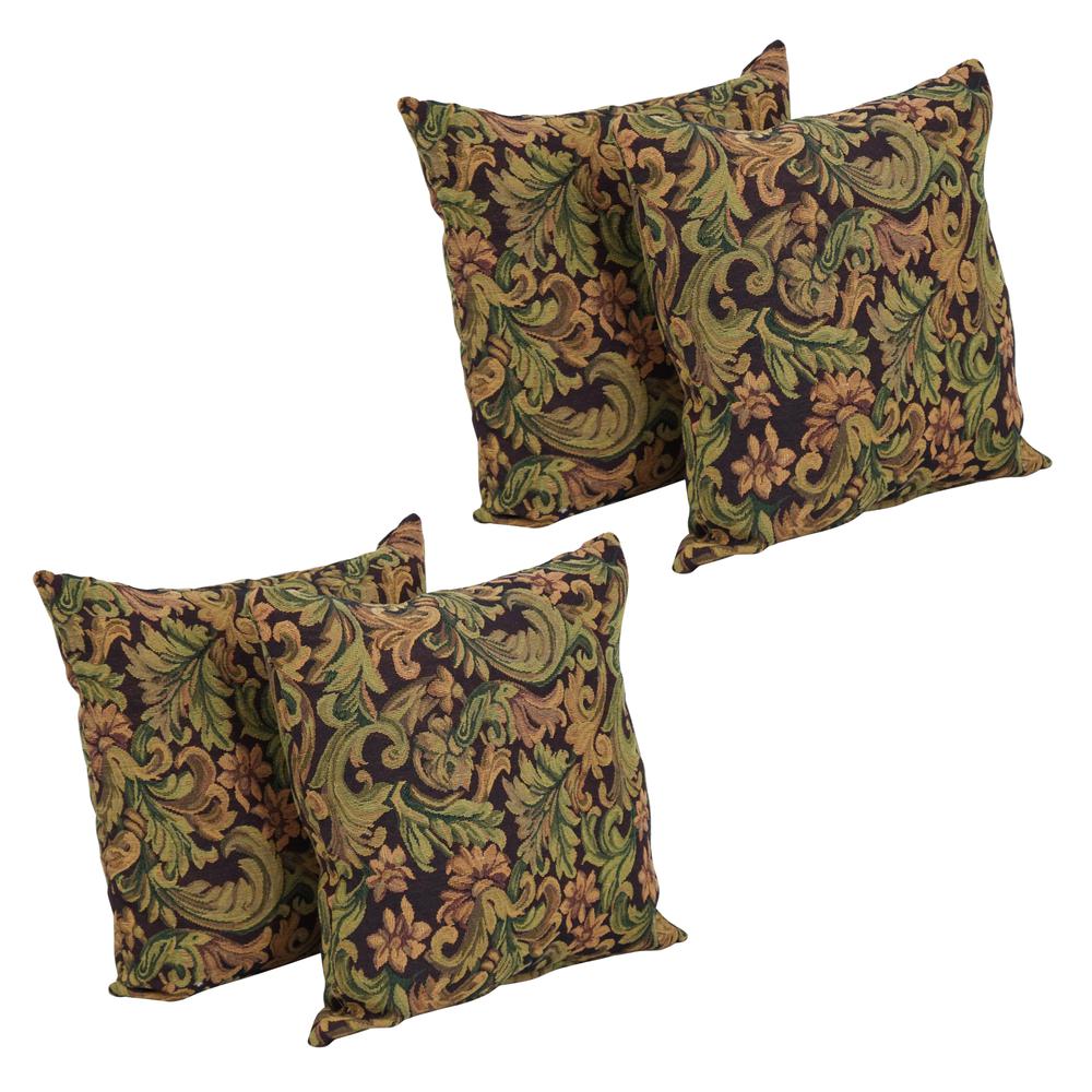 17-inch Tapestry Throw Pillows with Inserts (Set of 4) 9910-S4-ZP-ID-053. The main picture.