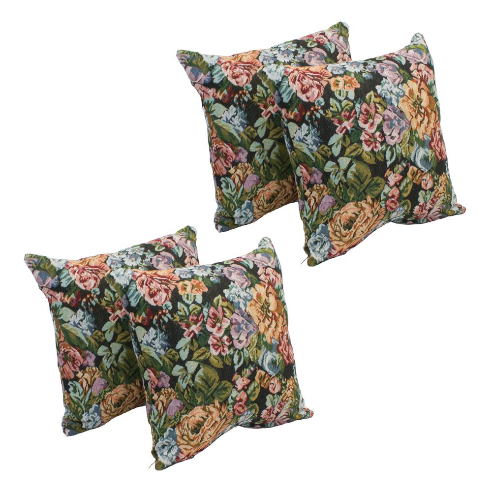 17-inch Tapestry Throw Pillows with Inserts (Set of 4) 9910-S4-ZP-ID-069. Picture 1