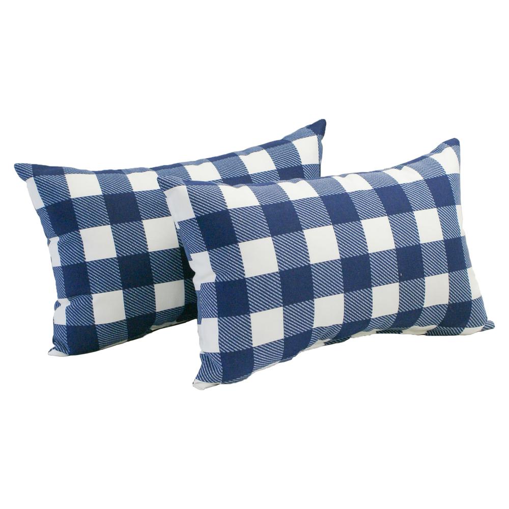 12-inch by 20-inch Rectangular Outdoor Throw Pillows (Set of 2)  9911-S2-CO-JO18-15. Picture 1