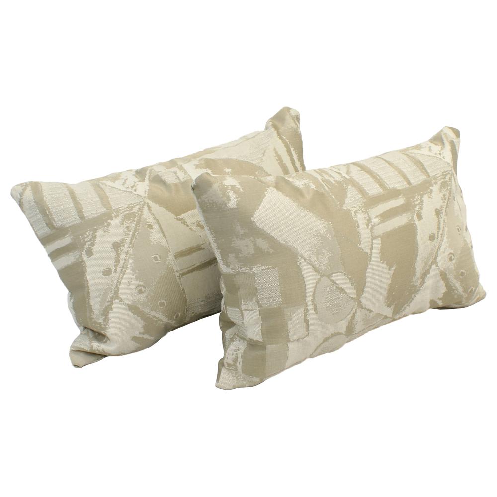 12-inch by 20-inch Rectangular Indoor Throw Pillows (Set of 2)  9911-S2-ID-048. Picture 1