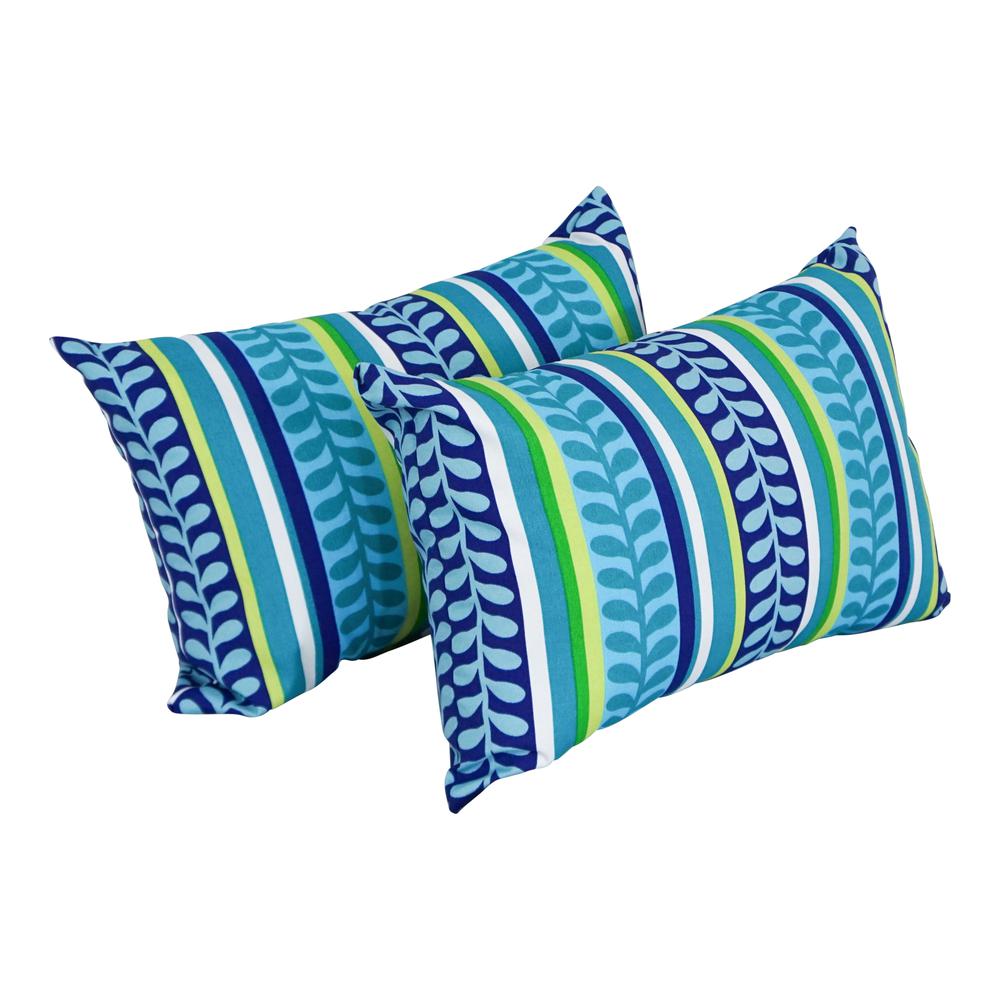 12 x 20-inch Rectangular Spun Poly Throw Pillows (Set of 2)  9911-S2-REO-35. Picture 1