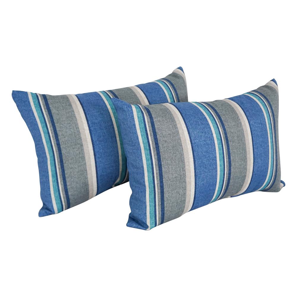 12 x 20-inch Rectangular Spun Poly Throw Pillows (Set of 2)  9911-S2-REO-66. Picture 1