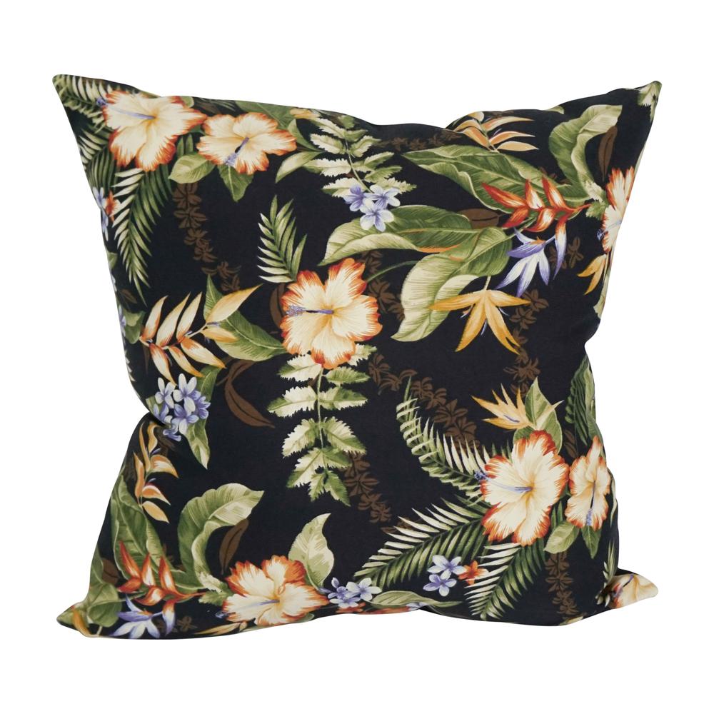 Outdoor Patterned Spun Polyester 25-inch Jumbo Throw Pillows (Set of 2) 9913-S2-REO-12. Picture 2
