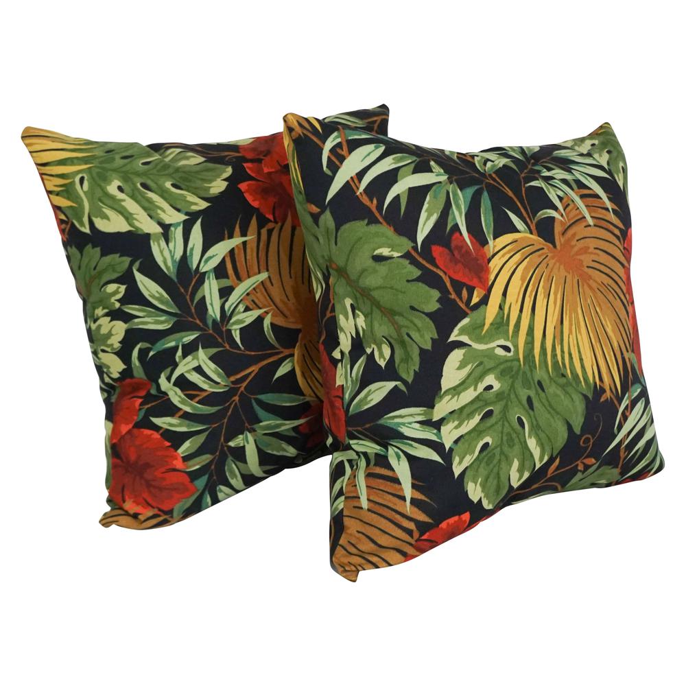 Outdoor Patterned Spun Polyester 25-inch Jumbo Throw Pillows (Set of 2) 9913-S2-REO-30. Picture 1