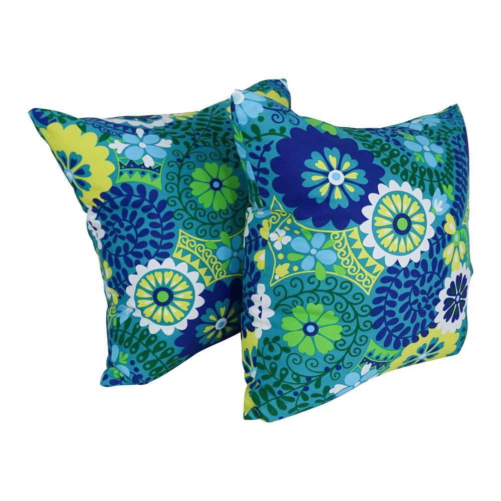 Outdoor Patterned Spun Polyester 25-inch Jumbo Throw Pillows (Set of 2) 9913-S2-REO-34. Picture 1