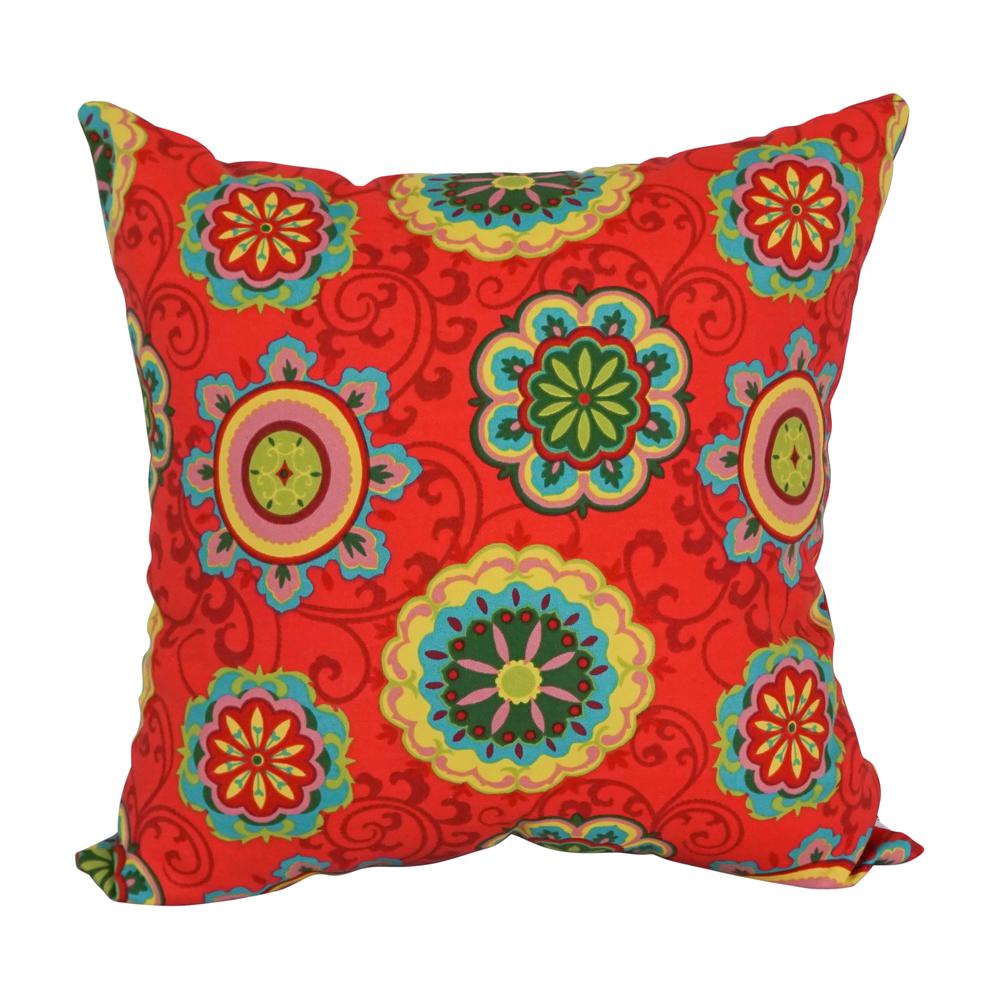 Outdoor Patterned Spun Polyester 25-inch Jumbo Throw Pillows (Set of 2) 9913-S2-REO-41. Picture 2