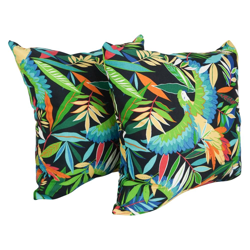 Outdoor Patterned Spun Polyester 25-inch Jumbo Throw Pillows (Set of 2) 9913-S2-REO-48. Picture 1