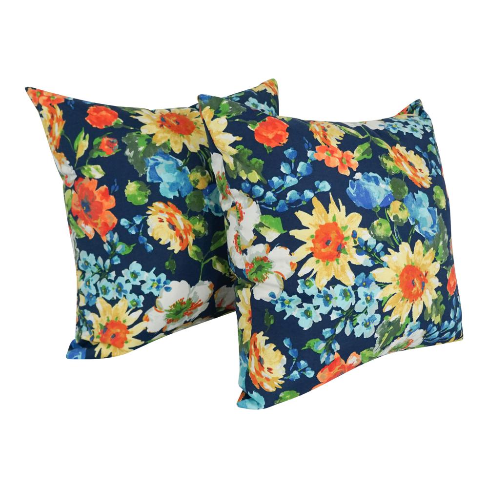 Outdoor Patterned Spun Polyester 25-inch Jumbo Throw Pillows (Set of 2) 9913-S2-REO-59. Picture 1