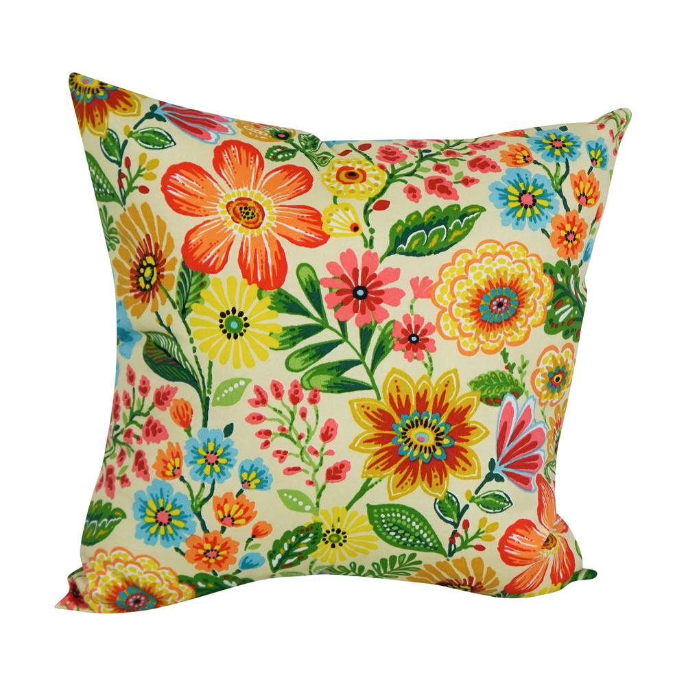 Outdoor Patterned Spun Polyester 25-inch Jumbo Throw Pillows (Set of 2) 9913-S2-REO-60. Picture 2