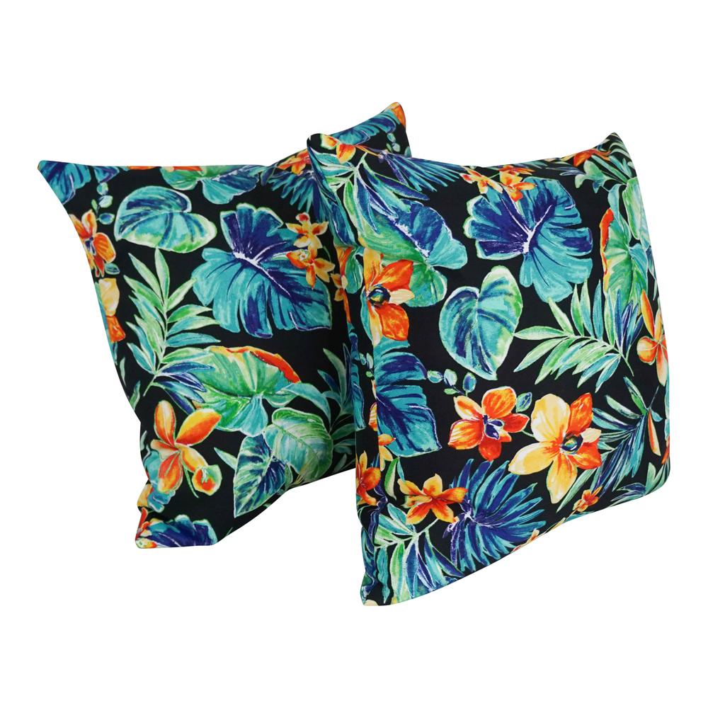 Outdoor Patterned Spun Polyester 25-inch Jumbo Throw Pillows (Set of 2) 9913-S2-REO-62. Picture 1