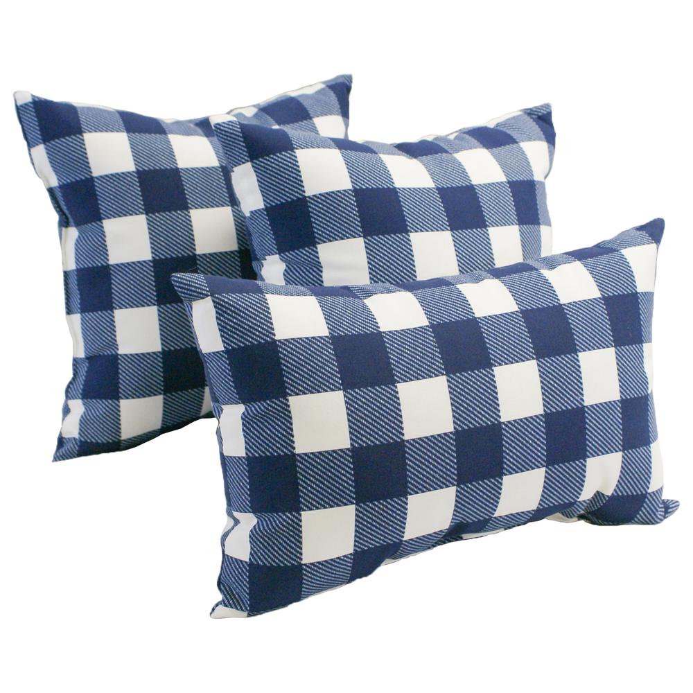 18 inch Throw Pillow and Two 20 inch by 8 inch Bolsters (Set of 3)  9917-S3-CO-JO18-15. Picture 1