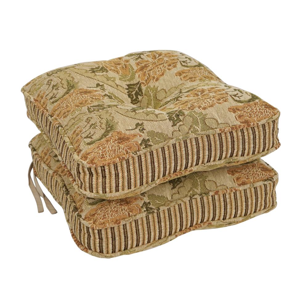 17-inch Premium Tapestry Corded Chair Cushions (Set of 2) CO-917X17CD-S2-COTP-1. Picture 1