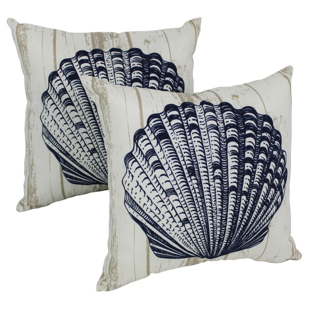 Spun Polyester 17-inch Outdoor Throw Pillows (Set of 2) CO-JO15-05-S2. Picture 1