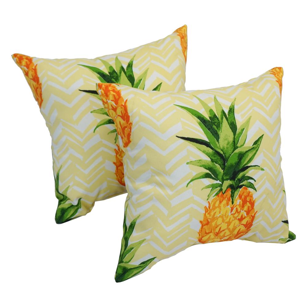 Spun Polyester 17-inch Outdoor Throw Pillows (Set of 2). The main picture.