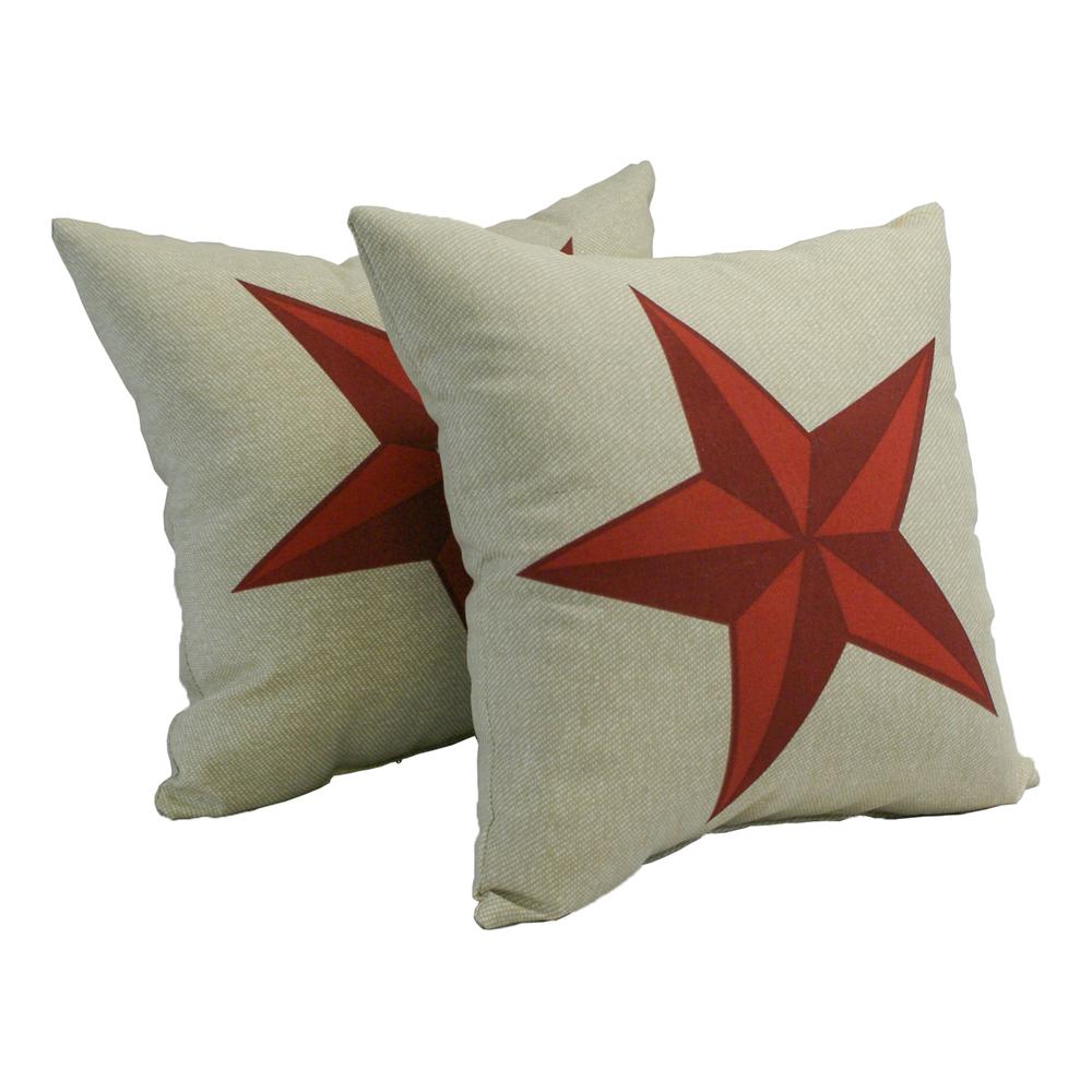 Spun Polyester 17-inch Outdoor Throw Pillows (Set of 2) CO-JO18-08-S2. Picture 1