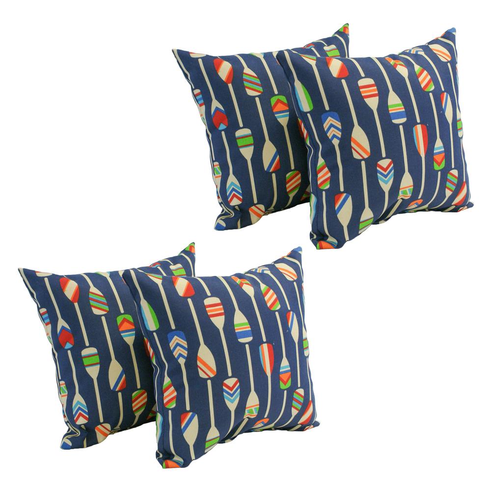 Spun Polyester 17-inch Outdoor Throw Pillows (Set of 4)  CO-JO18-09-S4. Picture 1