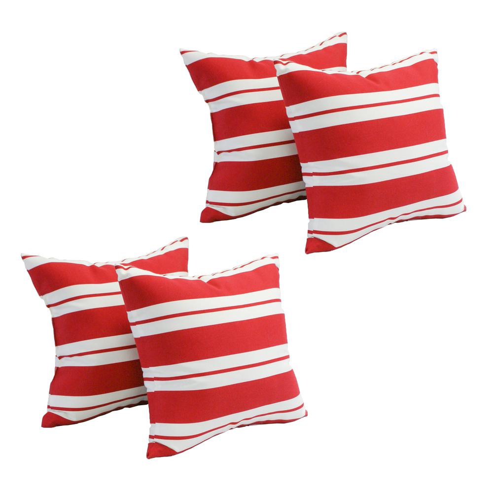 Spun Polyester 17-inch Outdoor Throw Pillows (Set of 4)  CO-JO18-12-S4. Picture 1