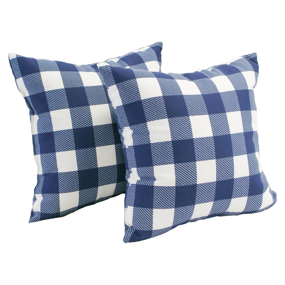 Spun Polyester 17-inch Outdoor Throw Pillows (Set of 2) CO-JO18-15-S2. Picture 1