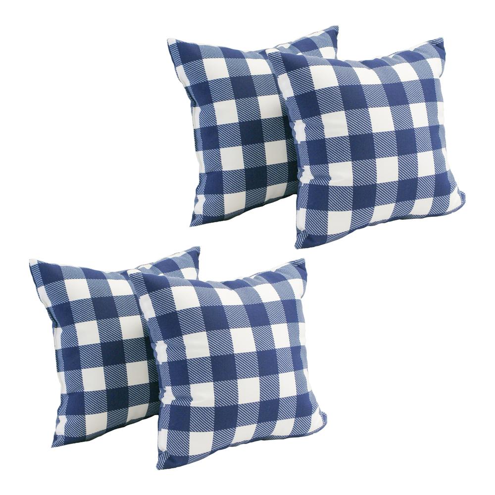 Spun Polyester 17-inch Outdoor Throw Pillows (Set of 4)  CO-JO18-15-S4. Picture 1
