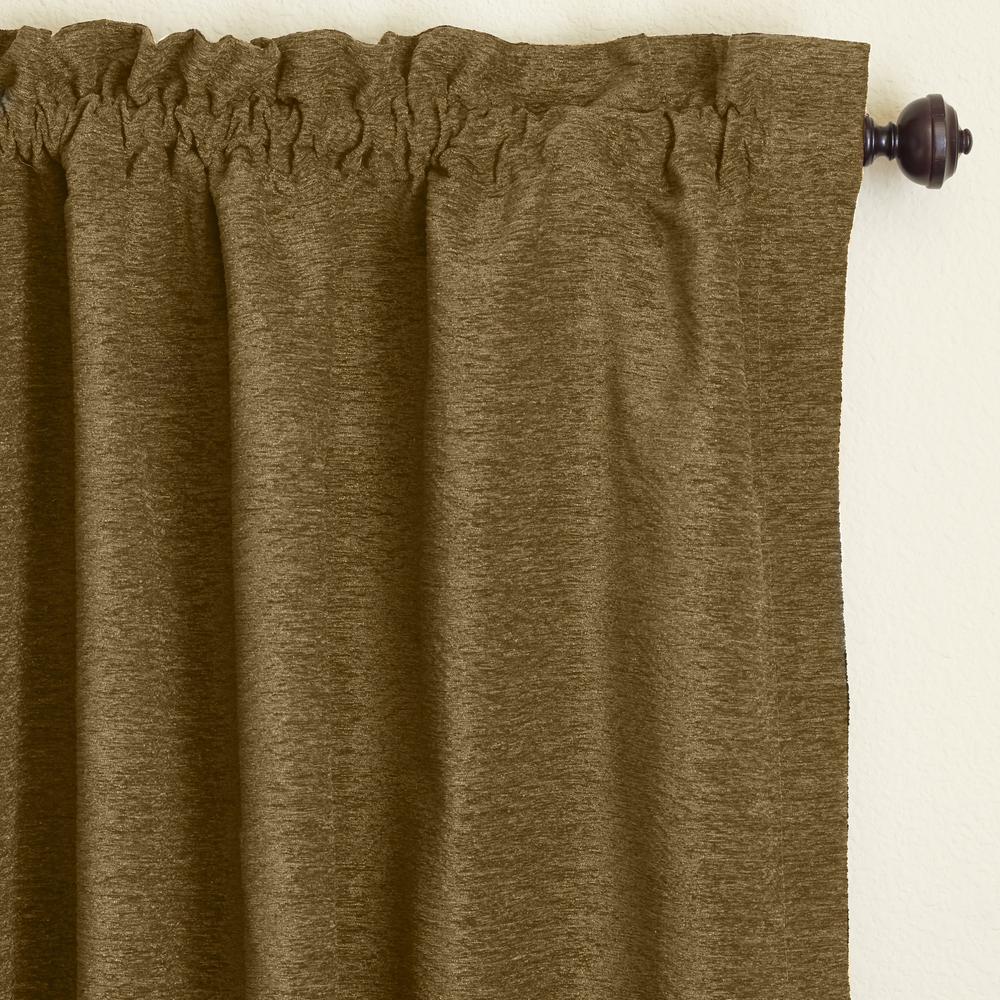 Blazing Needles 108-inch by 52-inch Patterned Jacquard Chenille Curtain Panels (Set of 2). Picture 3