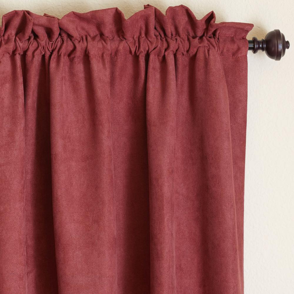 Blazing Needles 108-inch by 52-inch Microsuede Blackout Curtain Panels (Set of 2). Picture 3