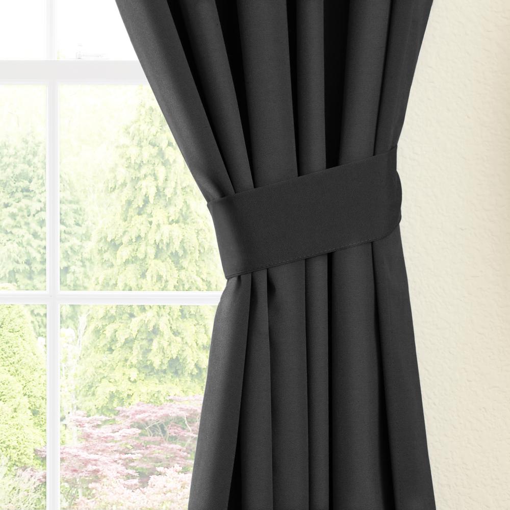 Blazing Needles 108-inch by 52-inch Twill Curtain Panels (Set of 2). Picture 2