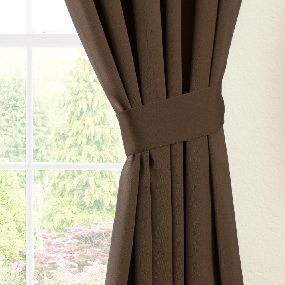 Blazing Needles 108-inch by 52-inch Twill Curtain Panels (Set of 2). Picture 2