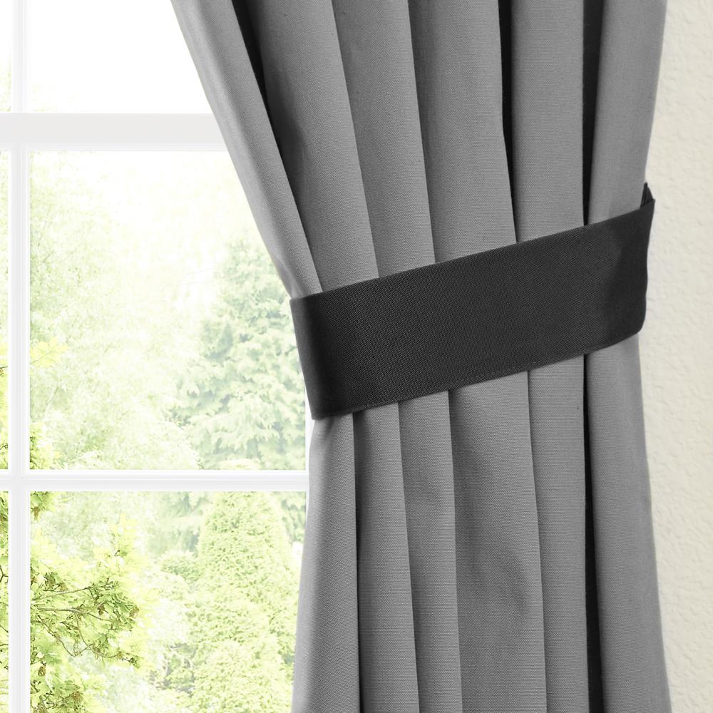 Blazing Needles 63-inch by 52-inch Twill Insulated Blackout Two-Tone Reversible Curtain Panels (Set of 2). Picture 5