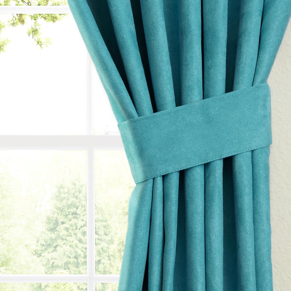 Blazing Needles 63-inch by 52-inch Microsuede Blackout Curtain Panels (Set of 2). The main picture.