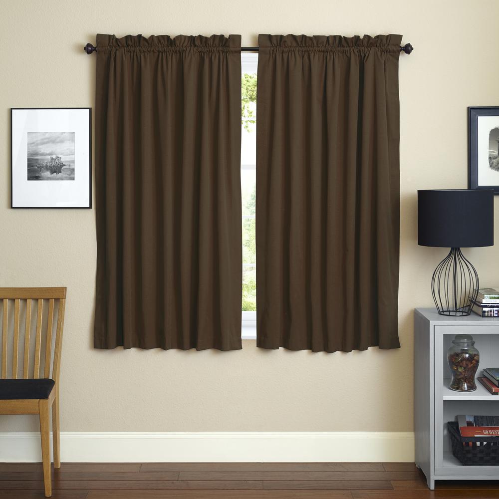 Blazing Needles 63-inch by 52-inch Twill Curtain Panels (Set of 2). Picture 2