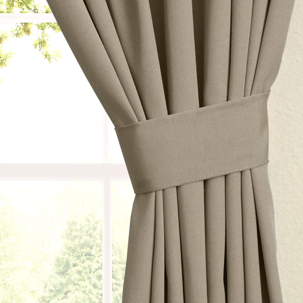Blazing Needles 63-inch by 52-inch Twill Curtain Panels (Set of 2). Picture 2