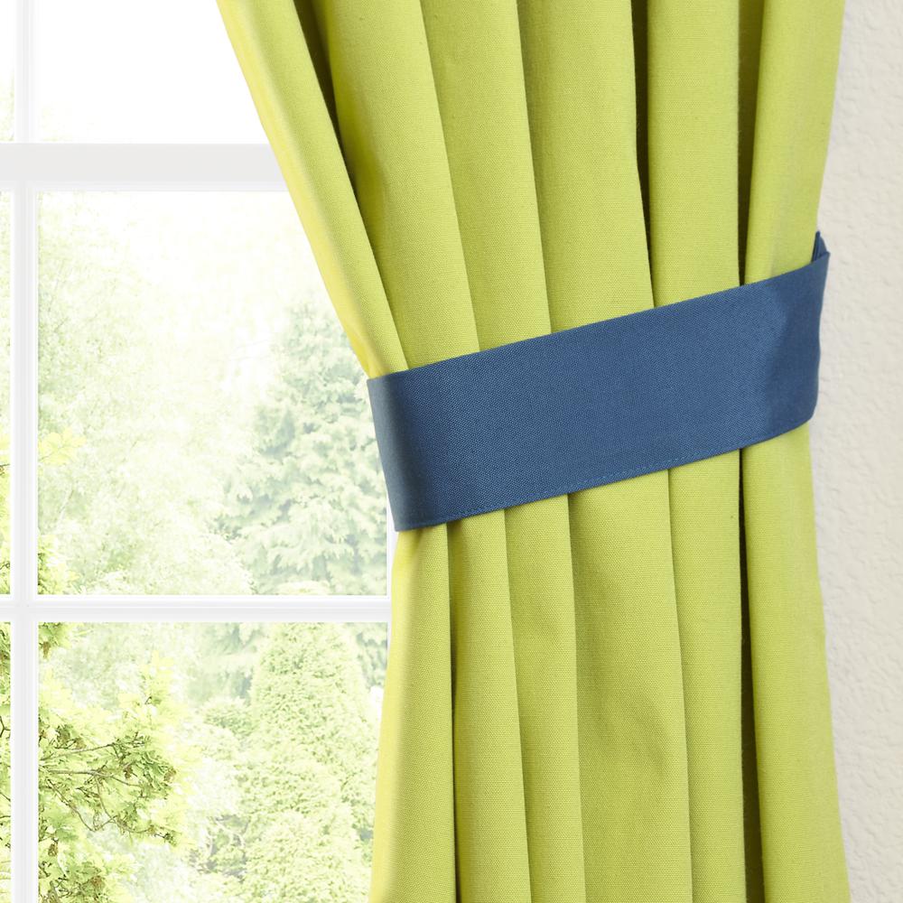 Blazing Needles 84-inch by 52-inch Twill Insulated Blackout Two-Tone Reversible Curtain Panels (Set of 2). Picture 2