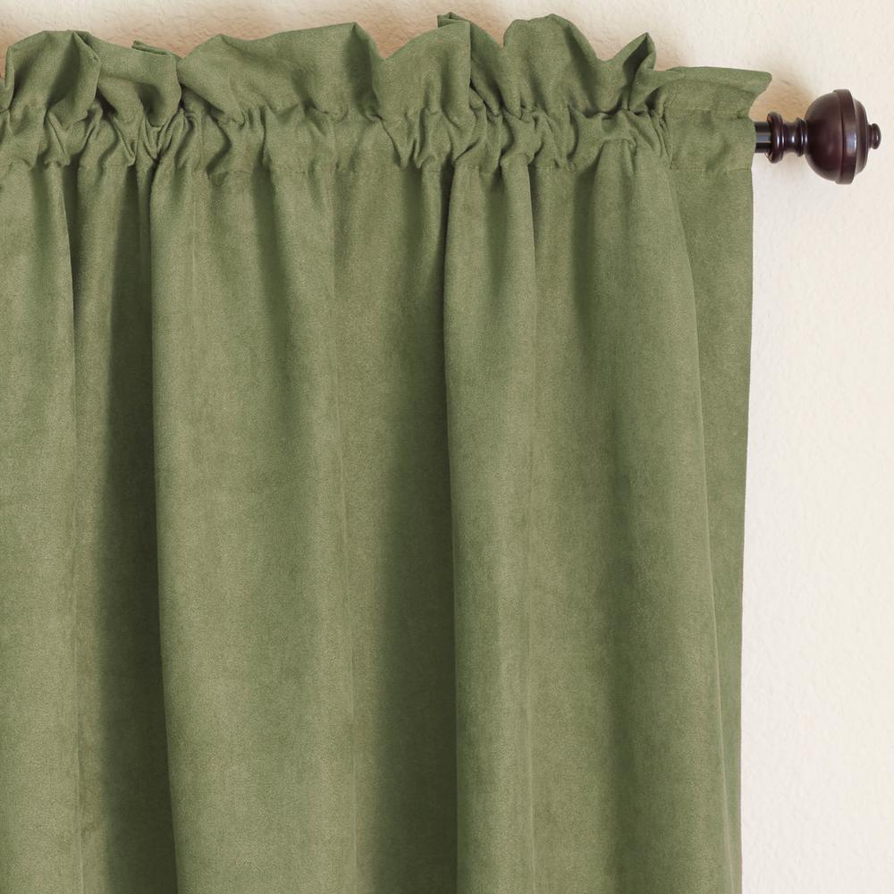 Blazing Needles 84-inch by 52-inch Microsuede Blackout Curtain Panels (Set of 2). Picture 3