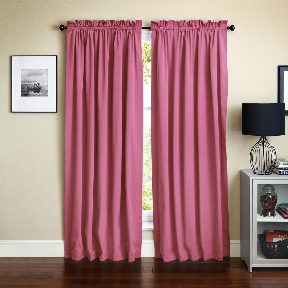 Blazing Needles 84-inch by 52-inch Twill Curtain Panels (Set of 2). The main picture.