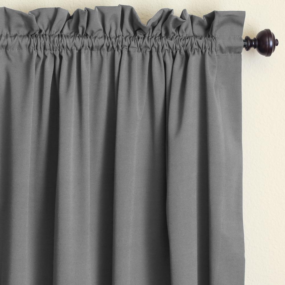 Blazing Needles 84-inch by 52-inch Twill Curtain Panels (Set of 2). Picture 3