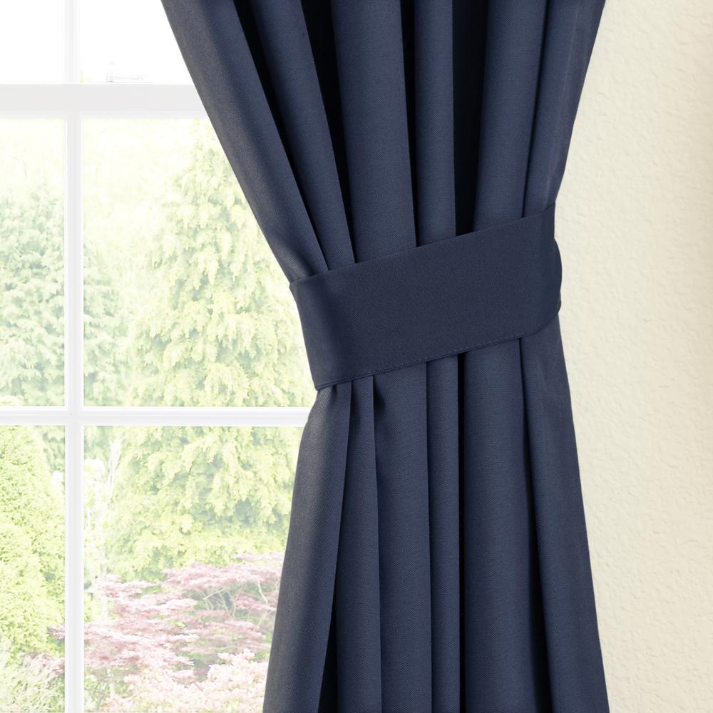 Blazing Needles 84-inch by 52-inch Twill Curtain Panels (Set of 2). Picture 2