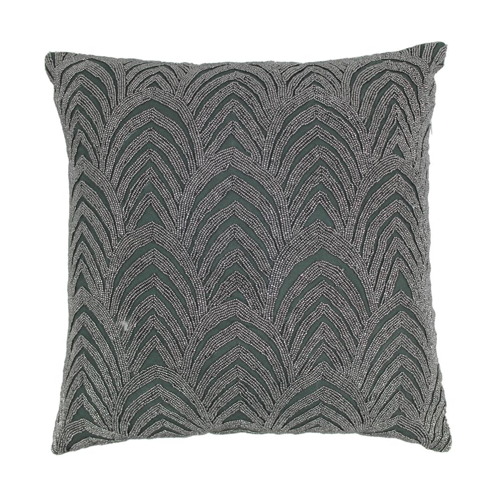 Blazing Needles 20-inch Arching Fans Beaded Throw Pillow. The main picture.