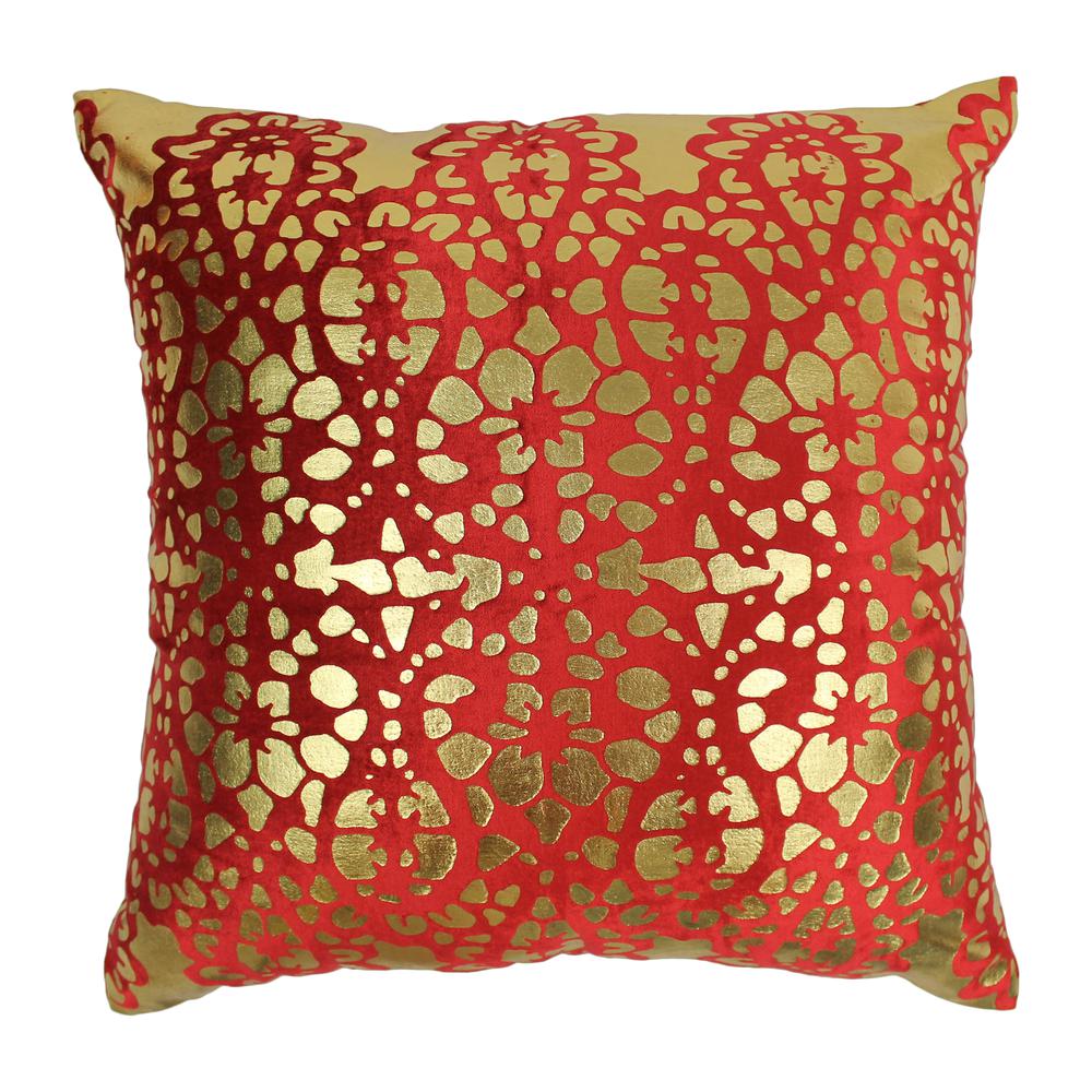 Blazing Needles 20-inch Paisley Scaled Velvet Throw Pillows. The main picture.